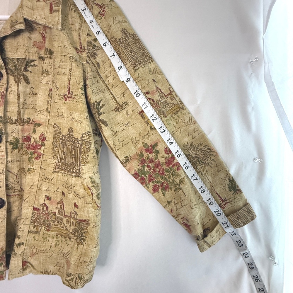 Draper's & Damon's Vintage Jacket PS California Scenic Print Cotton made in USA - Picture 7 of 15